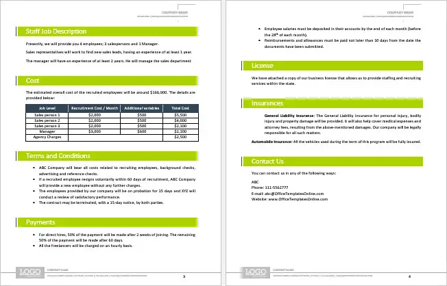 M S De Plantillas De Propuestas Comerciales Con Portadas En Ms