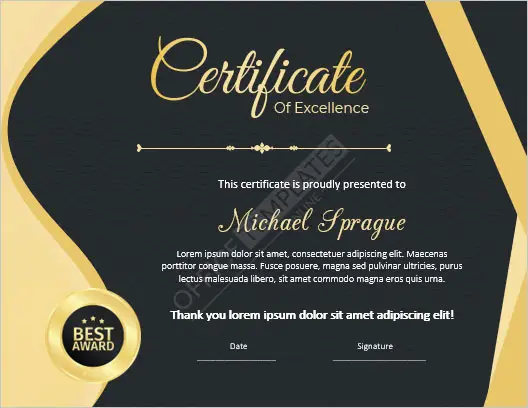 Certificado de Excelencia en Deportes Profesionales